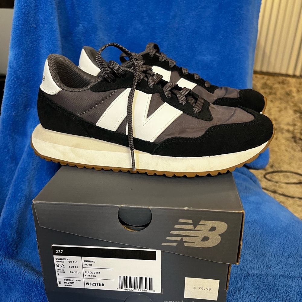 New Balance Women’s Black and Gray Sneakers